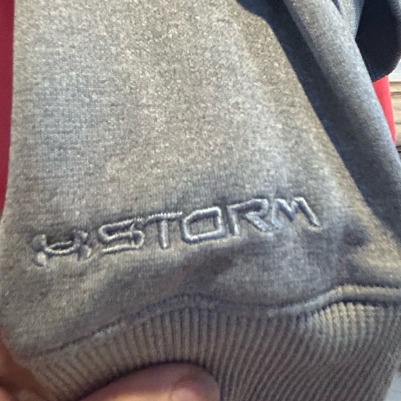Clearance Under Armour  Big Logo  Fleece Hoodie S semi fit Cold Gear storm #4👠 - Picture 3 of 4